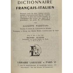 Dictionnaire Français/Italien - Italiano/francese