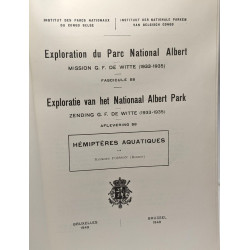 Hémiptères aquatiques - Exploration du Parc National Albert -...