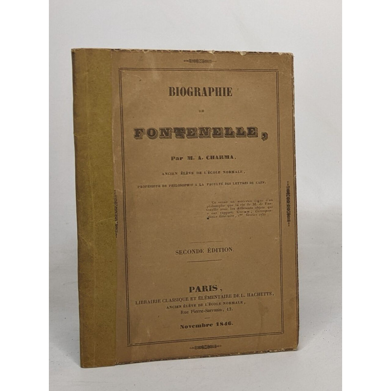 Biographie de fontenelle