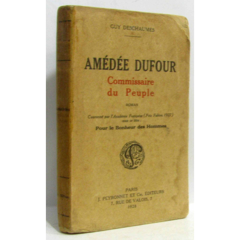 Amédée Dufour commissaire du peuple