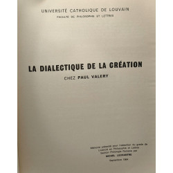 La dialéctique de la création chez Paul Valery - université...