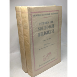 Études de sociologie religieuse - TOME PREMIER + TOME SECOND