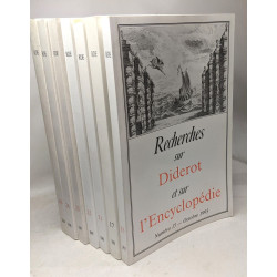 Recherches sur Diderot et sur l'Encyclopédie...