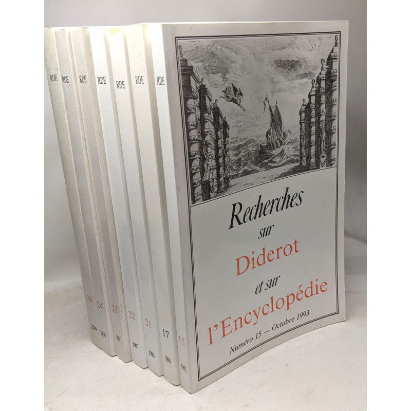 Recherches sur Diderot et sur l'Encyclopédie...