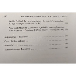 Recherches sur Diderot et sur l'Encyclopédie...