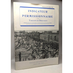 Indicateur du permissionnaire avec tableaux des directions -...