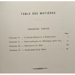 Essai sur l'histoire moderne de 1740 à 1860 - TOME UN à CINQ