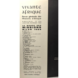 Vivante Afrique. n. 206 - Bimestriel - Janvier-Février 1960