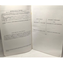 Rbph revue belge de philologie et d'Histoire / Btfg belgisch...
