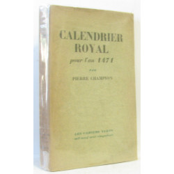 Calendrier royal pour l'an 1471