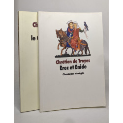 Lot de 2 ouvrages de "Chrétien de Troyes": Yvain le chevalier au...