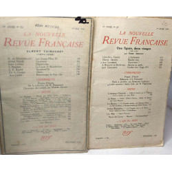 9 numéros de la Nouvelle Revue Française (entre 1930 et 1953):...