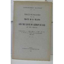 Recherches sur les sources de la création d'une grande ligne de...
