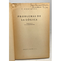 Problemas de la logica (1947) + Para la historia de la logica...
