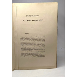 L'exposition d'Alsace-Lorraine