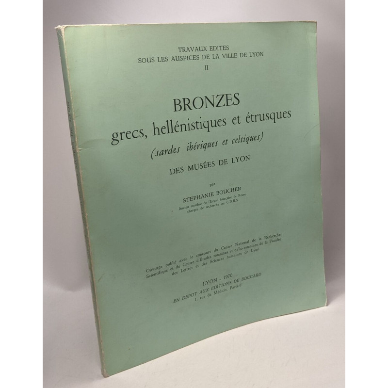 Bronzes grecs hellénistiques et étrusques (sardes ibériques et...