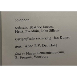 haags gemeentemuseum - Zienderogen - 1977