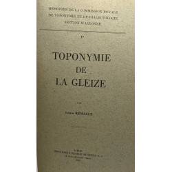 Glossaire de la Gleize - bibliothèque de philologie et de...