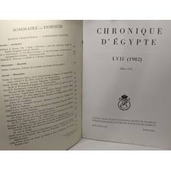 Chronique d'égypte - Fondation Egyptologique Reine Elisabeth -...