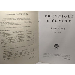 Chronique d'égypte - Fondation Egyptologique Reine Elisabeth -...