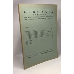 Germania - anzeiger der römisch -germanischen kommission des...