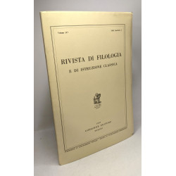Rivista di filologia e di istruzione classica - VOLUME 117 1989...