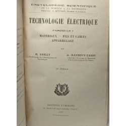 Technologie électrique - Fascicule 1 - Matériaux - Fils et Câbles...