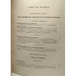 Technologie électrique - Fascicule 1 - Matériaux - Fils et Câbles...
