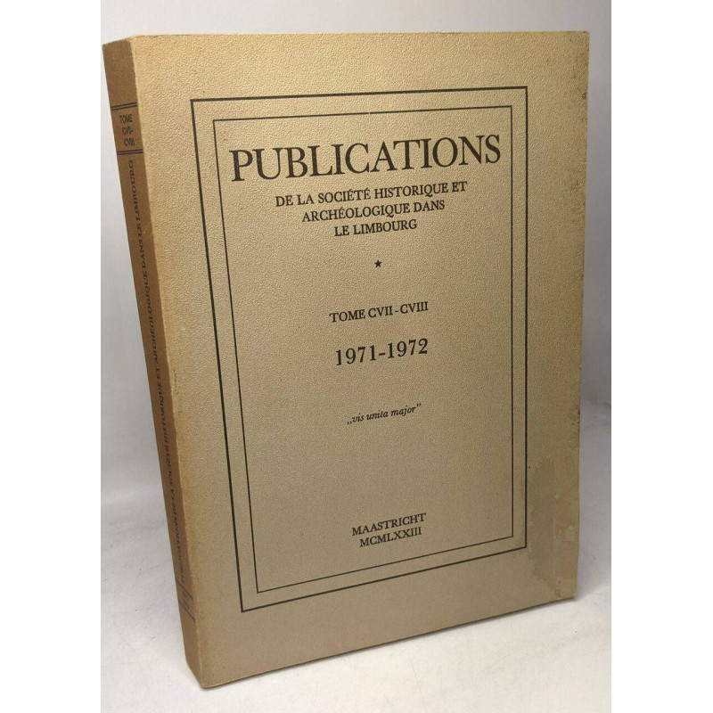 Publications de la société historique et archéologique dans le...