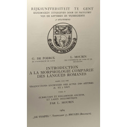 Introduction à la morphoolgie comparée des langues romanes - TOME...