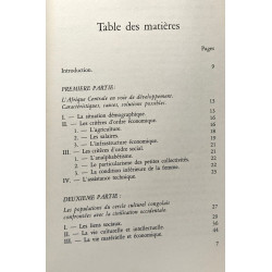 Initiation sociologique à l'afrique centrale