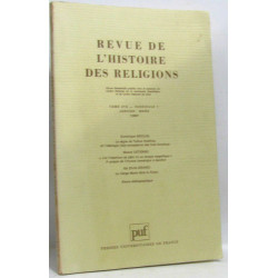 Revue de l'histoire des religions fascicule 1 janvier mars 1997...