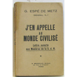 J'en appelle au monde civilisé