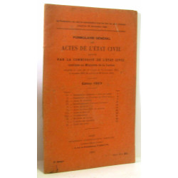 Formulaire général des actes de l'état civil adopté par la...