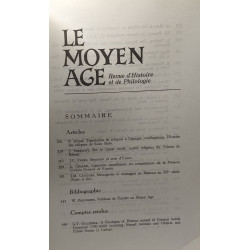 Le moyen âge - revue d'Histoire et de Philologie - N°2. 1976....