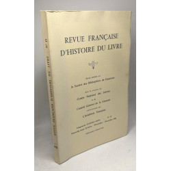 Revue française d'histoire du livre n° 45 - Note sur deux reliures...