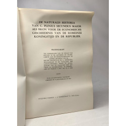 De naturalis historia van C. Plinius secundus maior als bron voor...