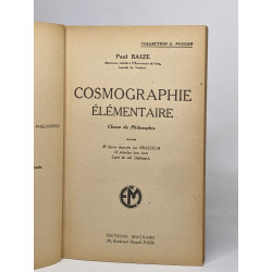 Cosmographie élémentaire