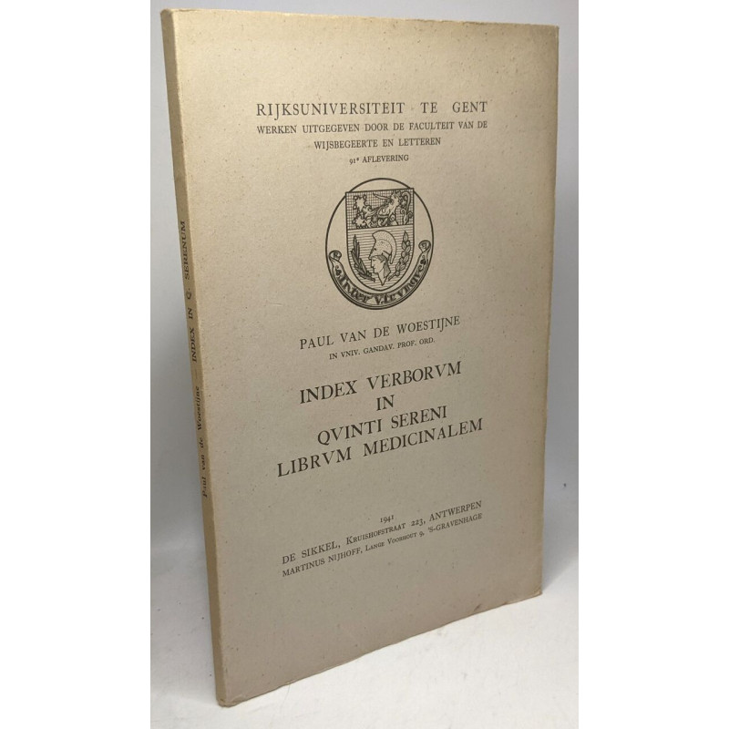 Index verborum in quinti sereni librum medicinalem /...