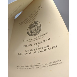 Index verborum in quinti sereni librum medicinalem /...
