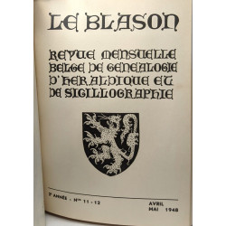 LE BLASON - Revue mensuelle belge de généalogie d'héraldique et de...