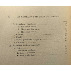 Les matériaux constitutifs de l'apparaillage chimique leur...