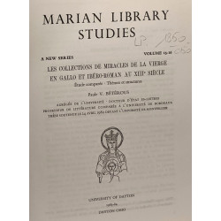 Marian library studies - a new series volume 15-16 --- les...