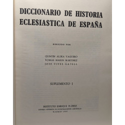 Diccionario de Historia Eclesiástica de España. 5 volúmenes. Tomo...