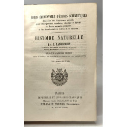 Histoire naturelle - cours élémentaire d'études scientifiques ---...