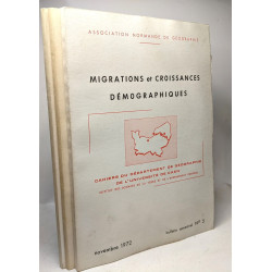 Bulletins n°5 (1972) + n°7 (1973) + n°8 (1974) : Migrationset...