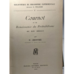 Cournot et la renaissance du probabilisme au XIXe siècle / biblio....