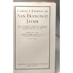 Cartas y escritos de San Francisco Javier - segunda edicion