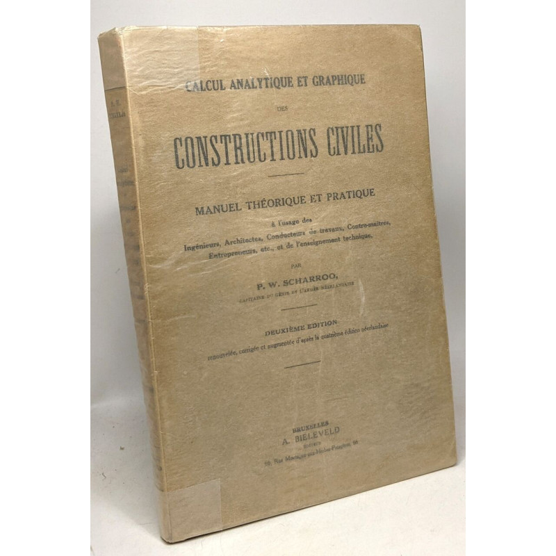 Calcul analytique et graphique des constructions civiles - manuel...