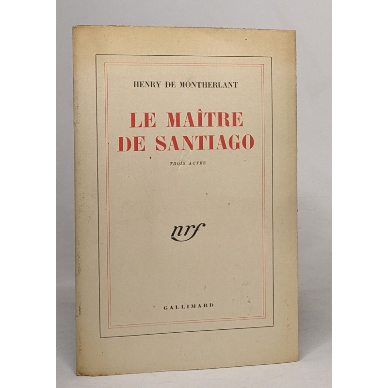 Le maître de santiago